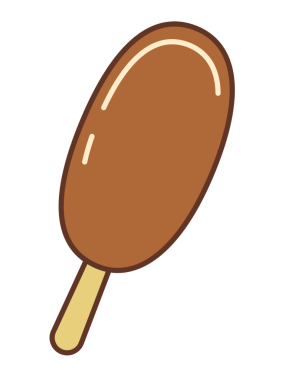 Dondurma çizimi. Tatlı renkli dondurma karikatürü çizimi