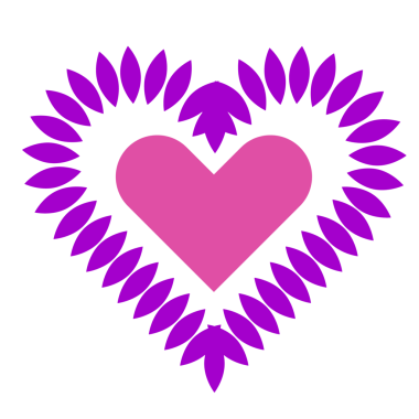 Kalp ikonu. Şeffaf arkaplanı olan PNG.