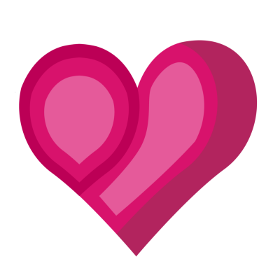 Kalp ikonu. Şeffaf arkaplanı olan PNG.