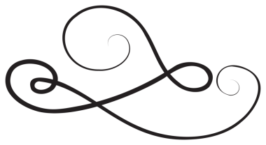 Siyah ince çizgili kaligrafik tasarım öğesi. Şeffaf arkaplanı olan PNG.