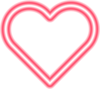 Neon çerçeve, parlak renkli, şeffaf arkaplan parlayan neon çerçeve