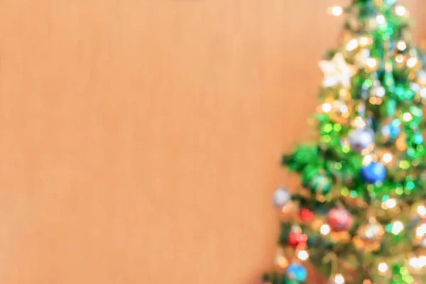 Αφηρημένη Θολή Χριστουγεννιάτικο Δέντρο Bokeh Φως Φόντο — Φωτογραφία Αρχείου