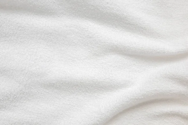 Beyaz Pamuk Kumaş Havlu Dokusu Soyut Arkaplan — Stok fotoğraf