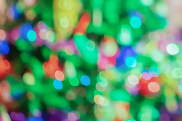 Abstract Blurred Christmas Tree Bokeh Light Background — Stock Photo, Image