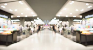 Alışveriş merkezinin arka planının soyut bulanık elbise butik görüntüsü