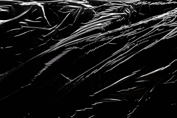 Прозрачный Слой Текстуры Полиэтиленовой Пленки — стоковое фото