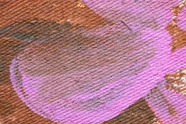 Tinta Aquarela Rosa Marrom Abstrata Sobre Fundo Textura Lona — Fotografia de Stock