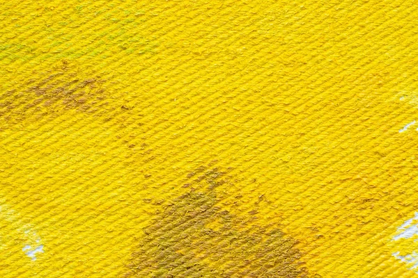 Abstract Gele Aquarelverf Canvas Textuur Achtergrond — Stockfoto