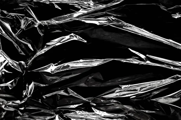 Transparente Kunststofffolie Wrap Overlay Textur Hintergrund — Stockfoto