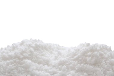 kar beyaz arkaplanda izole edildi, kapat