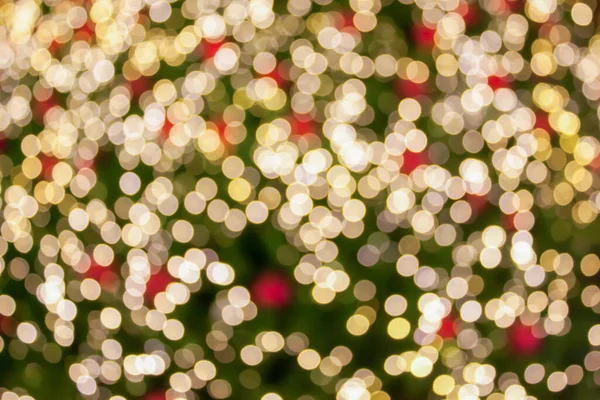 Abstrakt Suddig Jul Träd Med Bokeh Ljus Bakgrund — Stockfoto