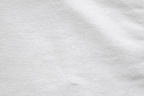 白色棉织物毛巾纹理抽象背景 — 图库照片