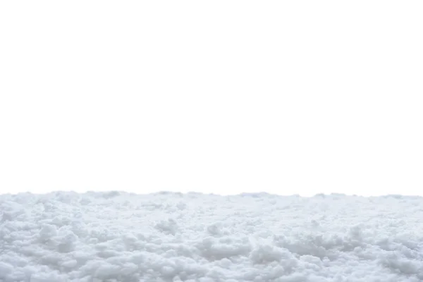 Nieve Aislada Sobre Fondo Blanco Cerca — Foto de Stock