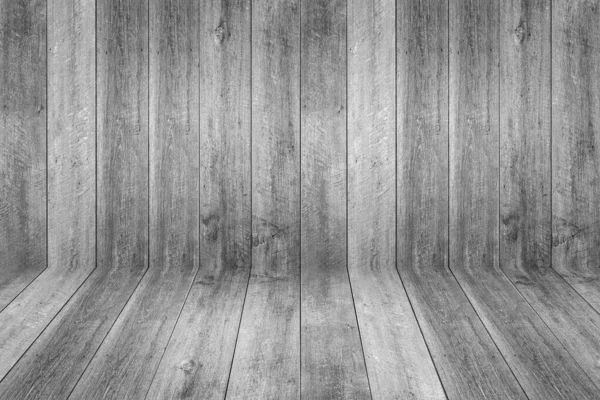 empty white wooden planks wall perspective floor room interior background