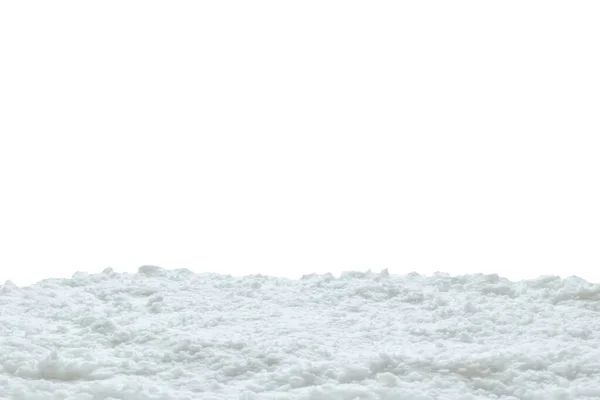 Neve Isolada Fundo Branco Fechar — Fotografia de Stock