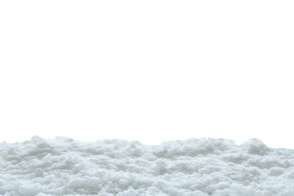 Kar Beyaz Arkaplanda Izole Edildi Kapat — Stok fotoğraf