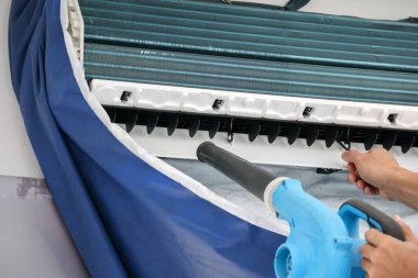 Klima temizleme servisiyle havalandırma.