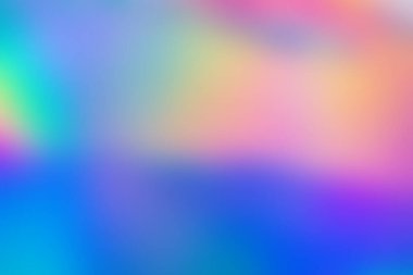 Abstract blur holographic rainbow foil iridescent background