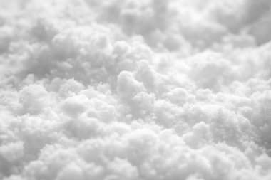 Beyaz kar dokusu arka plan yüksek açı görünümü