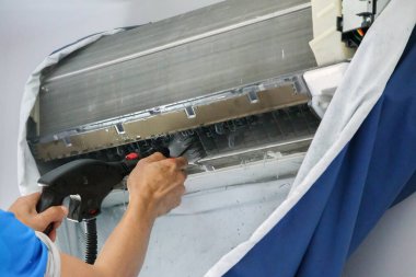 Su püskürtme ile klima temizleme hizmeti