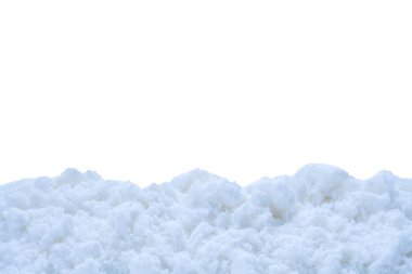 kar beyaz arkaplanda izole edildi, kapat