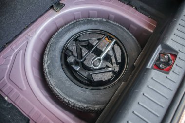 spare tire in the modern compact car