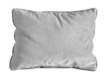 Gray pillow Isolated on white background