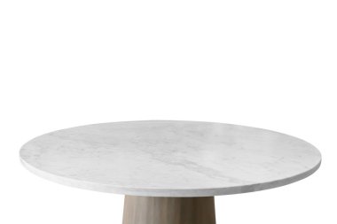 beyaz mermer taş tablo ürün gösterimi için beyaz arkaplan üzerinde izole