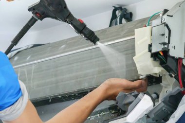 Su püskürtme ile klima temizleme hizmeti