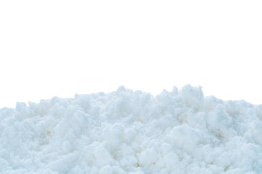 kar beyaz arkaplanda izole edildi, kapat