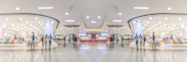Alışveriş merkezinin arka planının soyut bulanık elbise butik görüntüsü