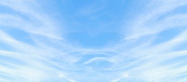 beautiful blue sky with clouds panorama background