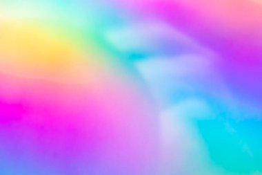 Soyut bulanık holografik gökkuşağı folyo yanardöner arka plan