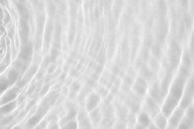 Abstract white transparent water shadow surface texture natural ripple background