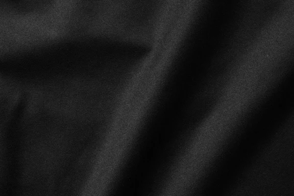 Černá Tkanina Luxusní Tkanina Textura Vzor Pozadí — Stock fotografie