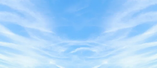 Beautiful Blue Sky Clouds Panorama Background — ストック写真