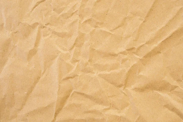 Abstract Brown Crumpled Creased Recycle Paper Texture Background — Stock fotografie