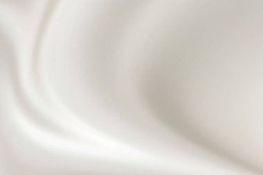 Yumuşak dalga arkaplanı olan soyut beyaz kumaş dokusu