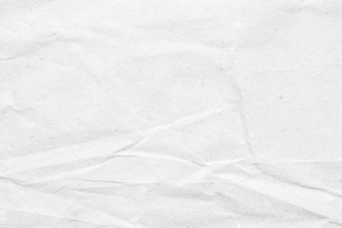 Abstract white crumpled and creased recycle paper texture background