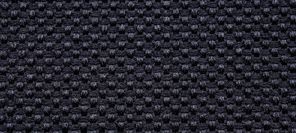 Tejido Negro Textura Patrón Fondo —  Fotos de Stock