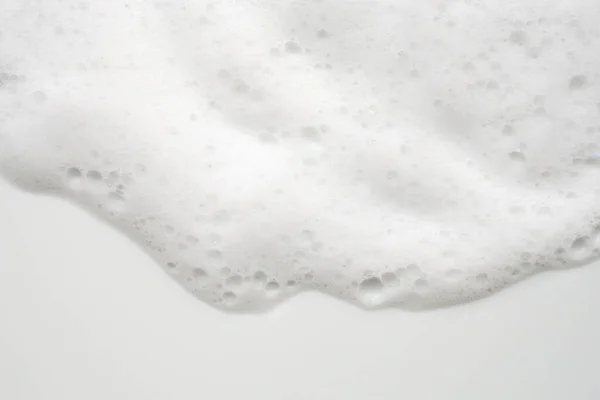Texture Astratta Schiuma Sapone Bianco Bolle Sfondo Bianco — Foto Stock