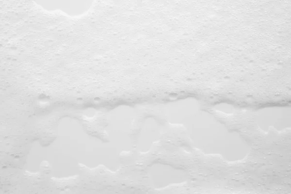 Abstract Witte Zeepschuim Bellen Textuur Witte Achtergrond — Stockfoto