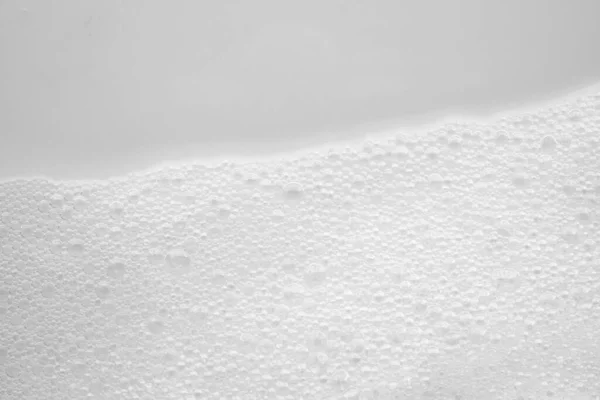 Abstrato Espuma Sabão Branco Bolhas Textura Fundo Branco — Fotografia de Stock