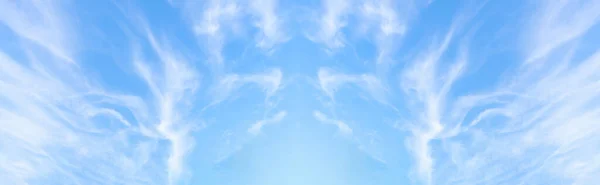 Beautiful Blue Sky Clouds Panorama Background — 图库照片