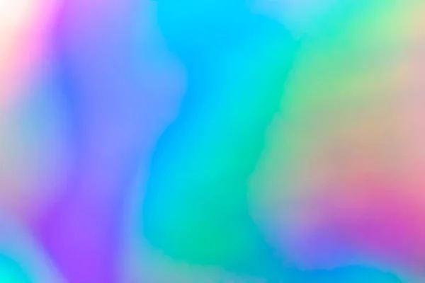 Abstract Blur Holographic Rainbow Foil Iridescent Background — Stock Photo, Image