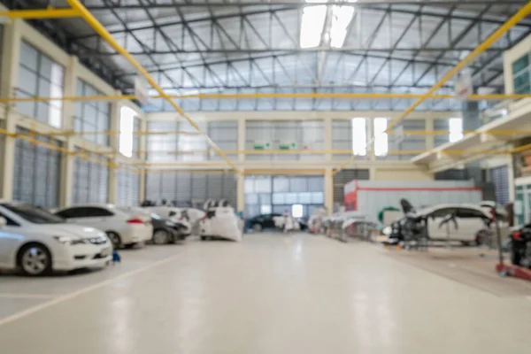 Auto Service Center Autoreparatur Karosserielack Werkstatt Verschwommener Hintergrund — Stockfoto