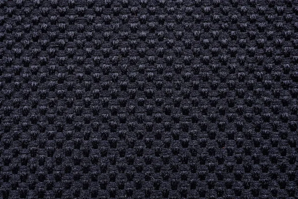 Fekete Szövet Textúra Minta Háttér — Stock Fotó