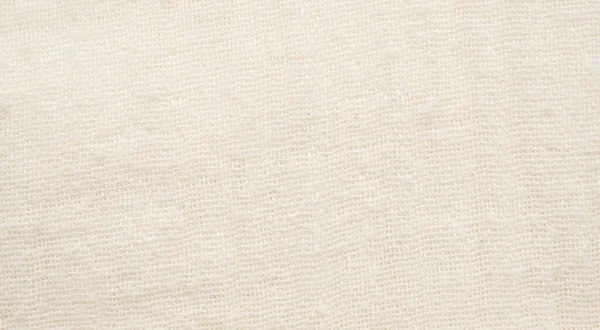 白手作りリネンキャンバス生地の質感の背景 — ストック写真