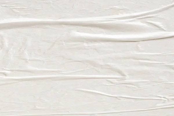 Blanco Blanco Blanco Arrugado Arrugado Papel Cartel Textura Fondo — Foto de Stock
