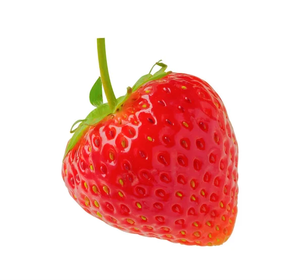 鲜红草莓 白色背景分离 — 图库照片